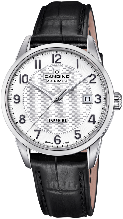 CANDINO  Мужские швейцарские часы, автоматический механизм, сталь, 39,5 мм