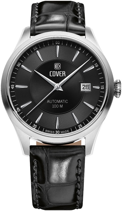 COVER  Мужские швейцарские часы, автоматический механизм, сталь, 41 мм