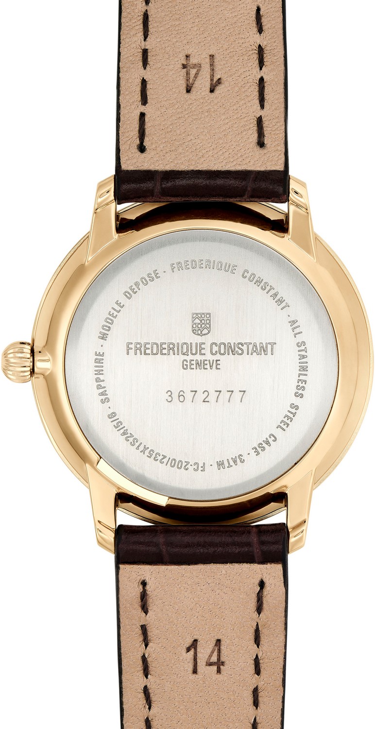 FREDERIQUE CONSTANT SLIMLINE Женские швейцарские часы, кварцевый механизм, сталь с покрытием, 28,6 мм