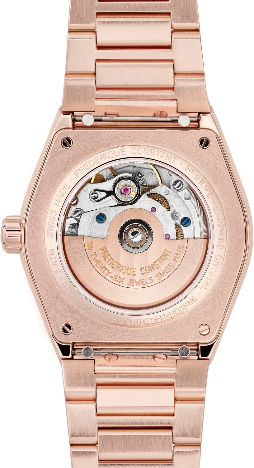 FREDERIQUE CONSTANT HIGHLIFE Женские швейцарские часы, автоматический механизм, сталь с покрытием, 34 мм