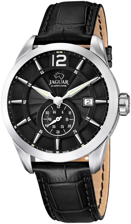 JAGUAR  Мужские швейцарские часы, кварцевый механизм, сталь, 43 мм