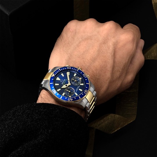 JAGUAR  Мужские швейцарские часы, гибридный механизм, сталь с покрытием, 45,7 мм