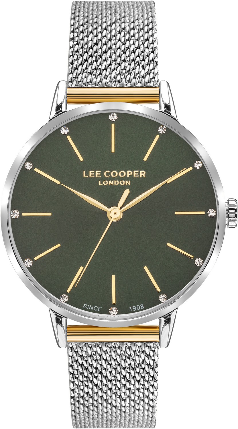 LEE COOPER  Женские часы, кварцевый механизм, суперметалл, 34 мм