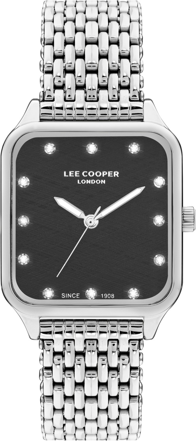 LEE COOPER  Женские часы, кварцевый механизм, суперметалл, 29х38 мм