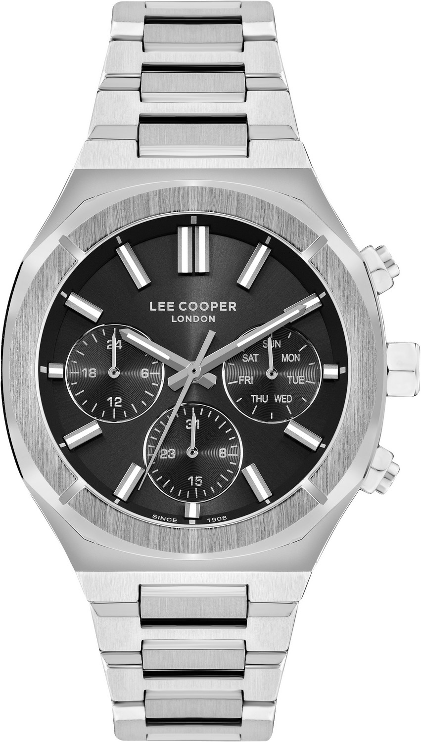 LEE COOPER  Мужские часы, кварцевый механизм, суперметалл, 43 мм
