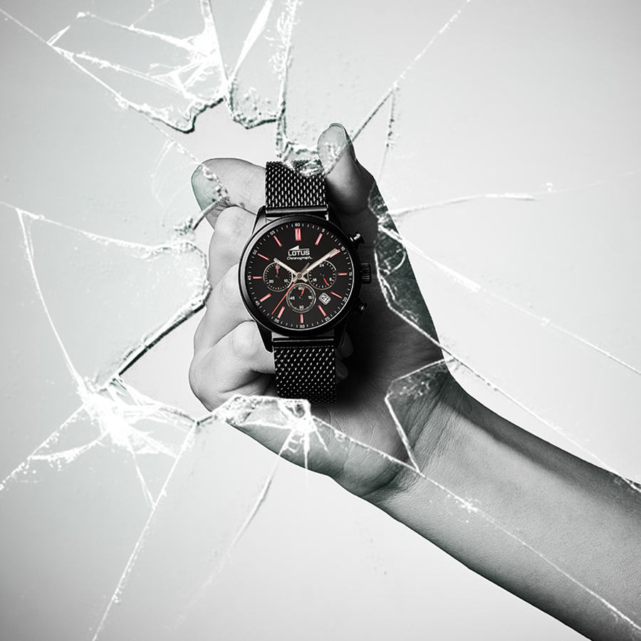 LOTUS  Мужские часы, кварцевый механизм, сталь с покрытием, 41,5 мм