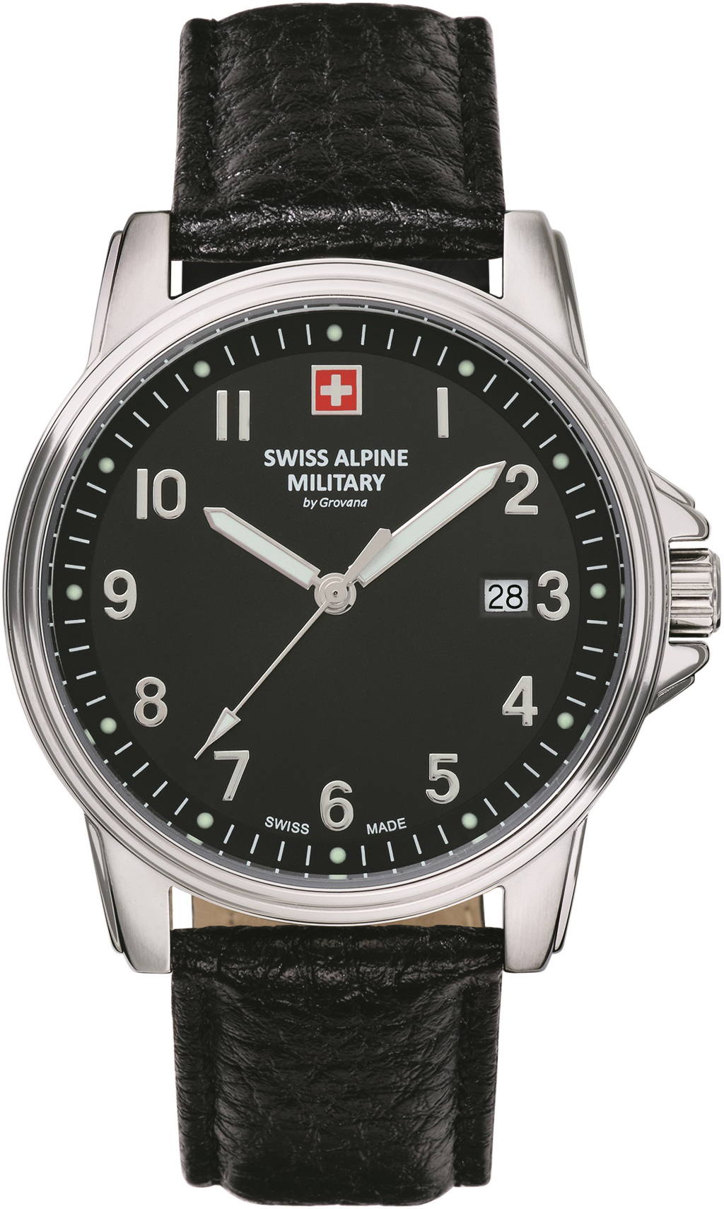 SWISS ALPINE MILITARY  Мужские швейцарские часы, кварцевый механизм, сталь, 40 мм